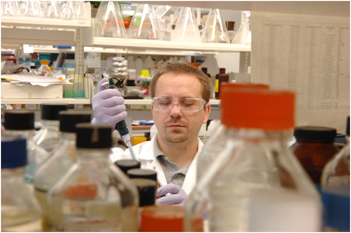 Lab Photo of Joe Lab Photo with Joe