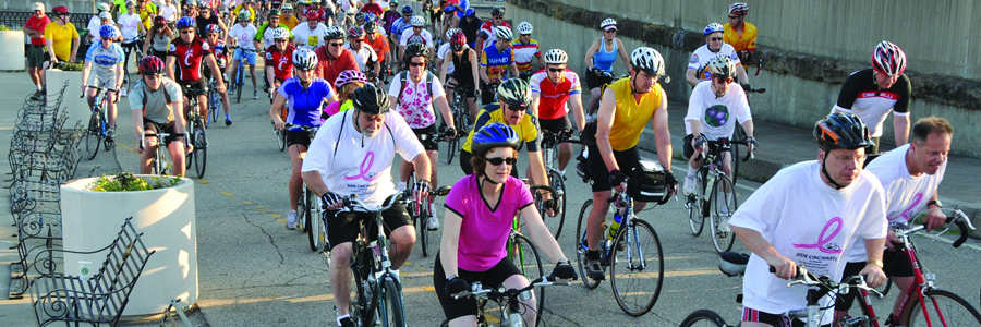 Cancer Center Giving Group of bicyclers