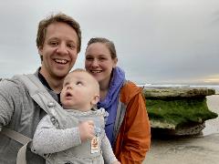 Bryce Owen and wife and child Bryce Owen and wife and child